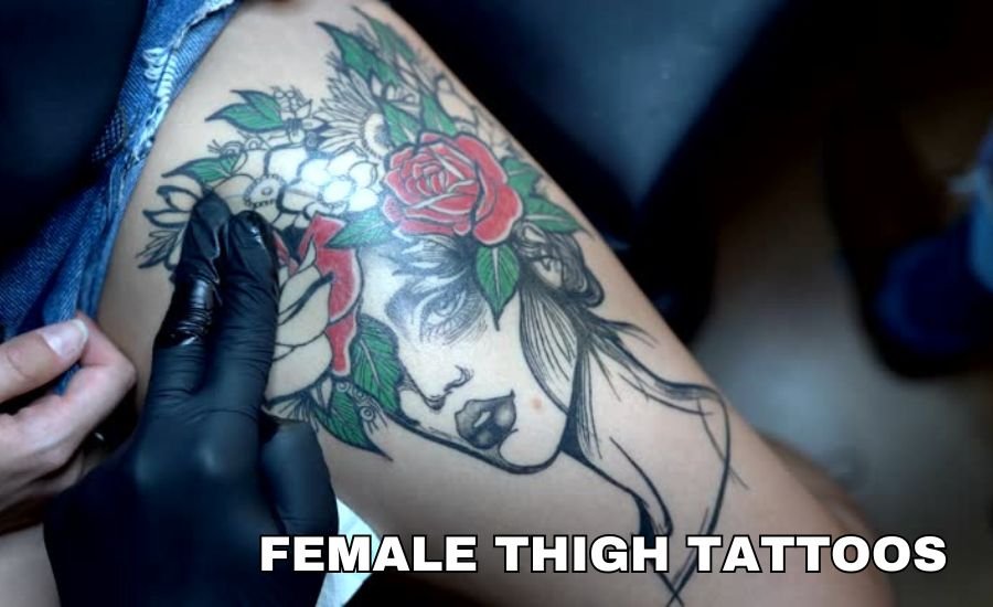 female thigh tattoos